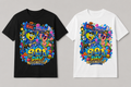901 Day Undersea Adventure Tee in black and white