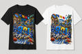 901 Play Loud Graphic Tee in black and white