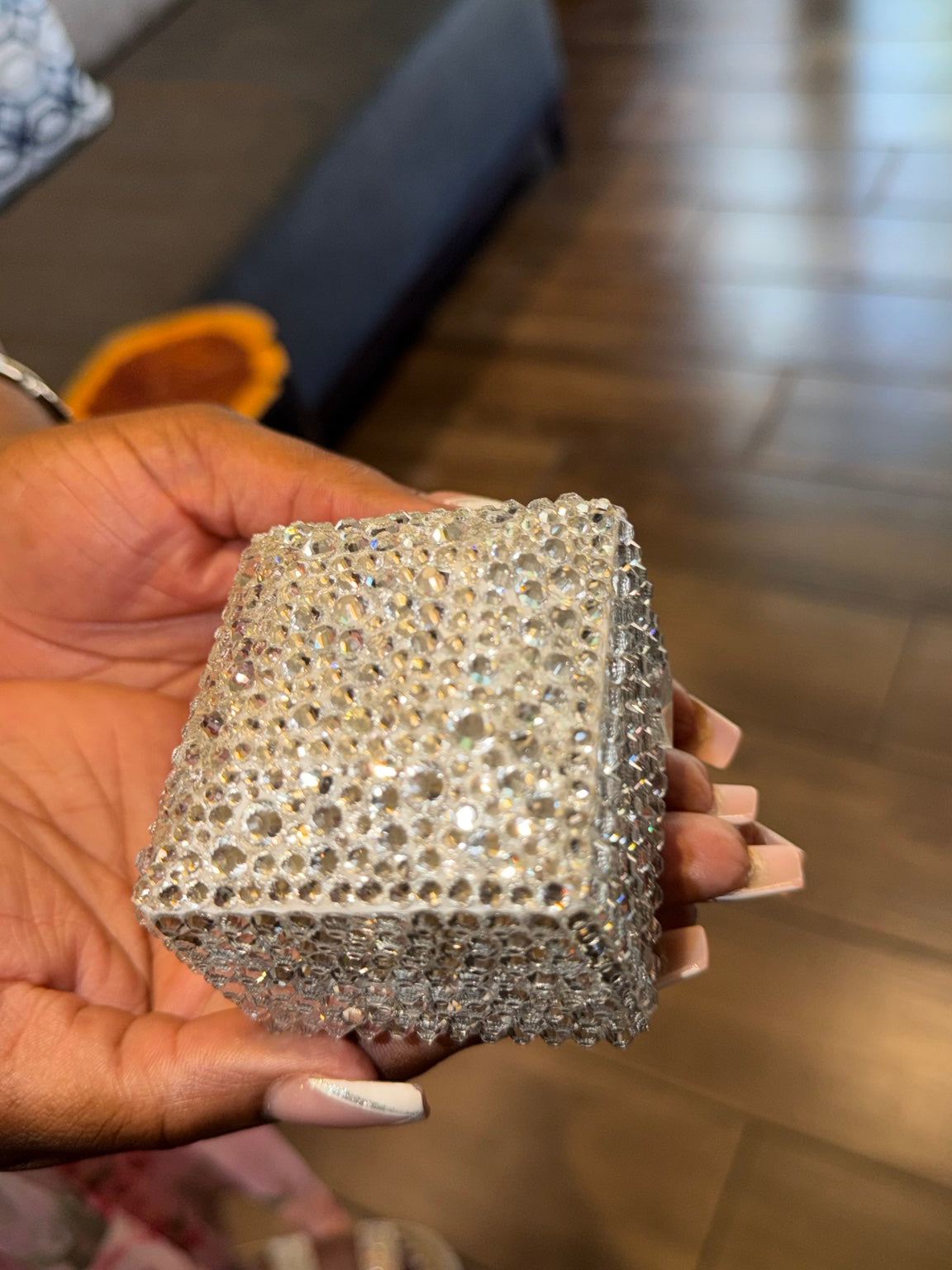Handmade crystal light-up ring box by KandiSparklez