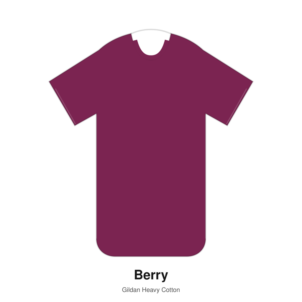 Gildan Heavy Cotton blank T-shirt in Berry