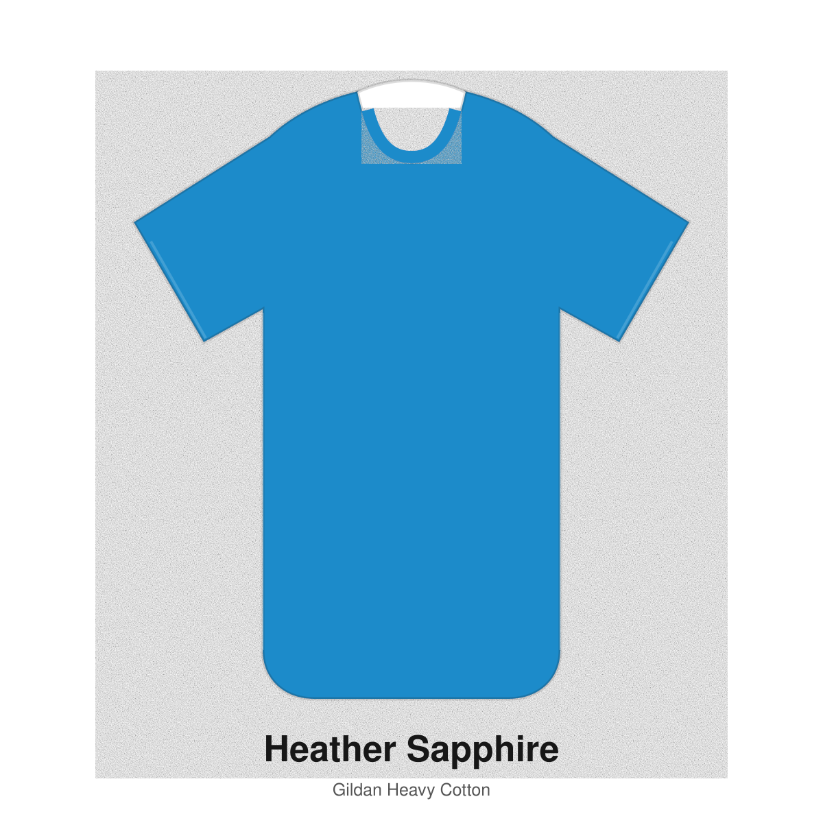 Gildan Heavy Cotton blank T-shirt in Heather Sapphire