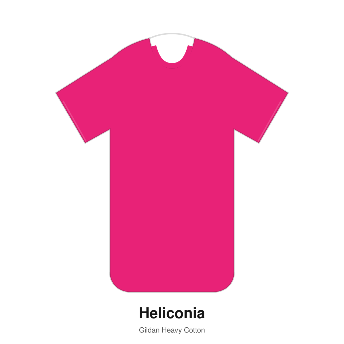 Gildan Heavy Cotton blank T-shirt in Heliconia