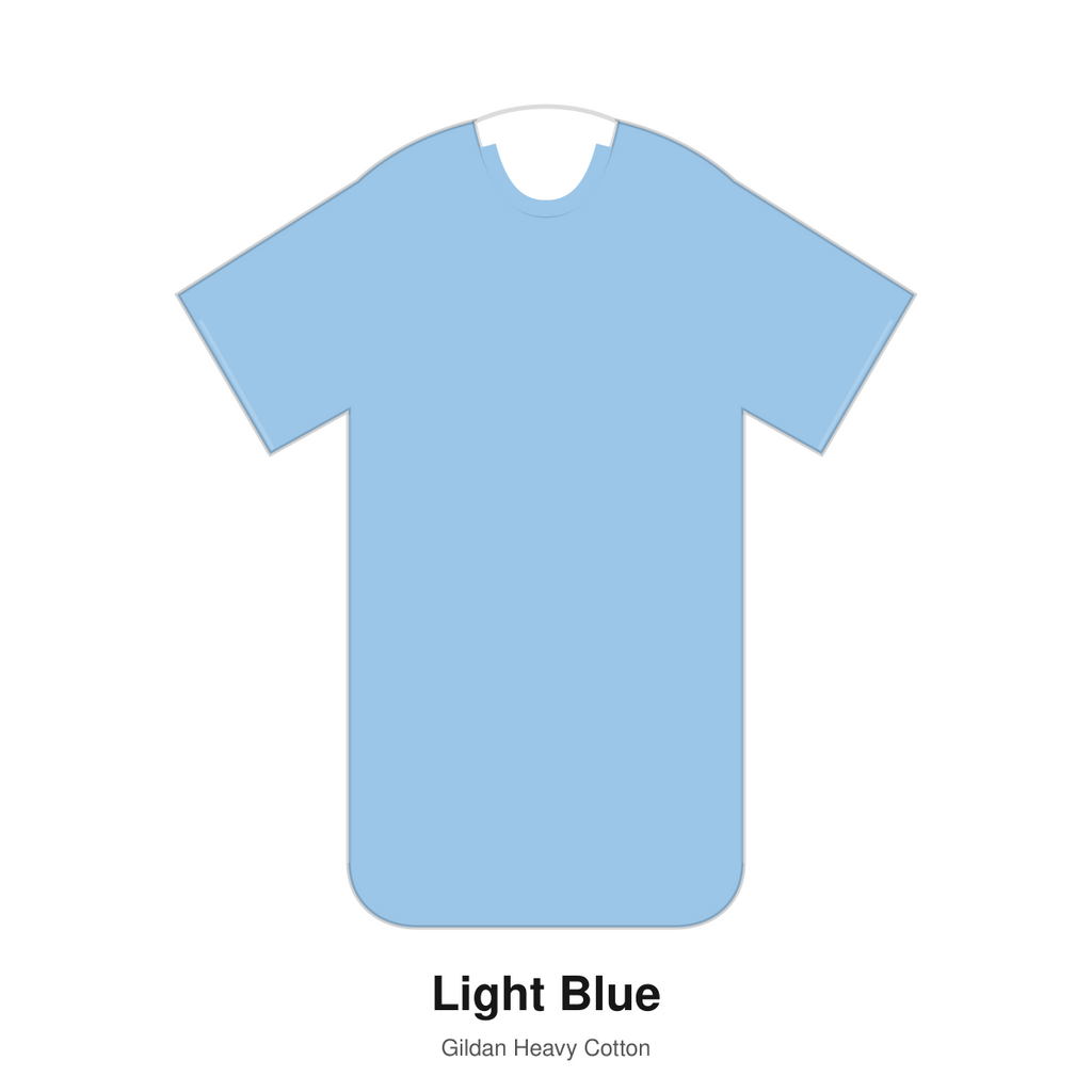 Gildan Heavy Cotton blank T-shirt in Light Blue
