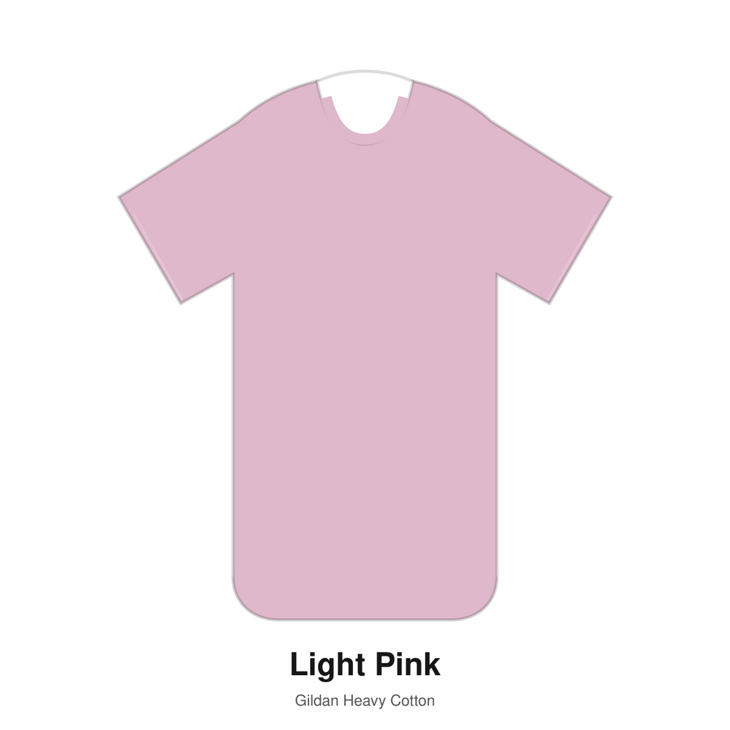 Gildan Heavy Cotton blank T-shirt in Light Pink