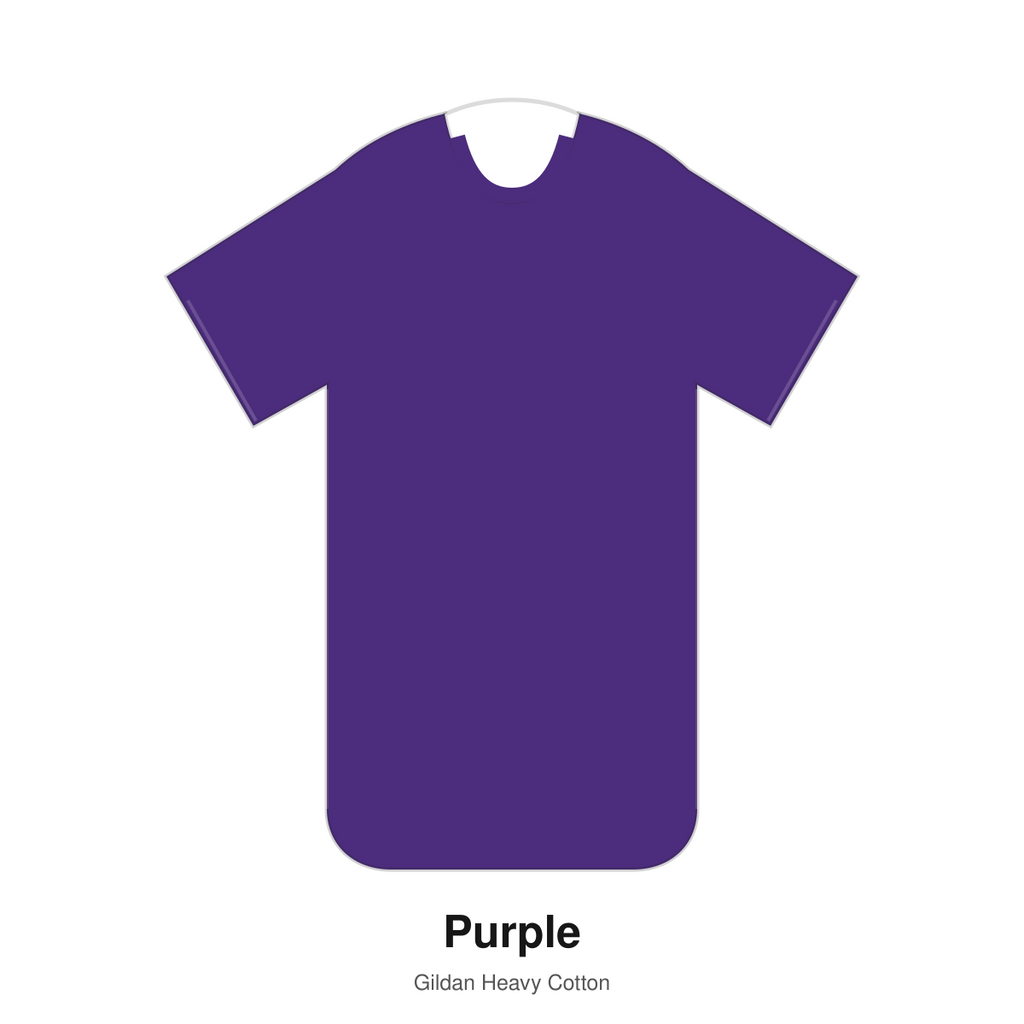 Gildan Heavy Cotton blank T-shirt in Purple