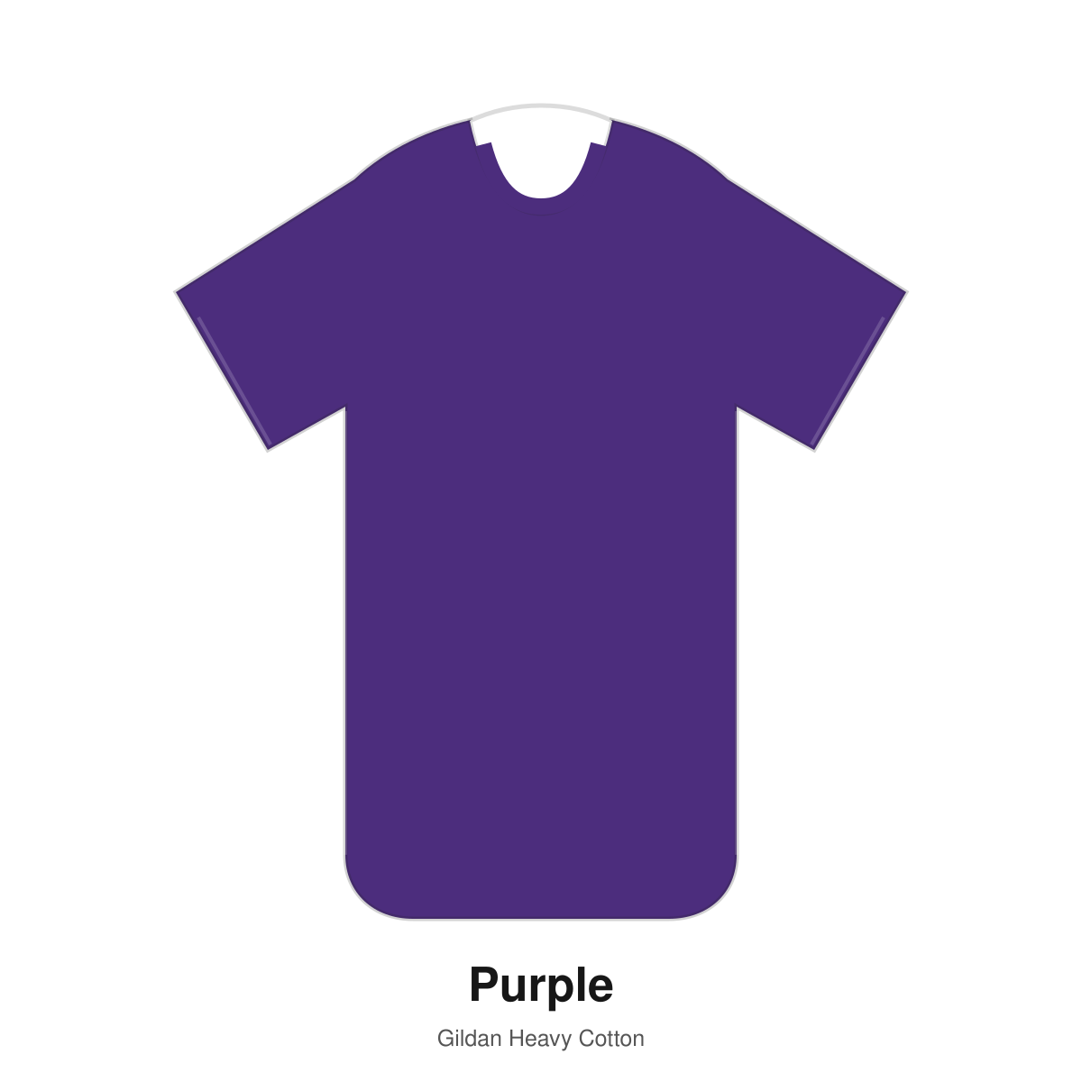 Gildan Heavy Cotton blank T-shirt in Purple