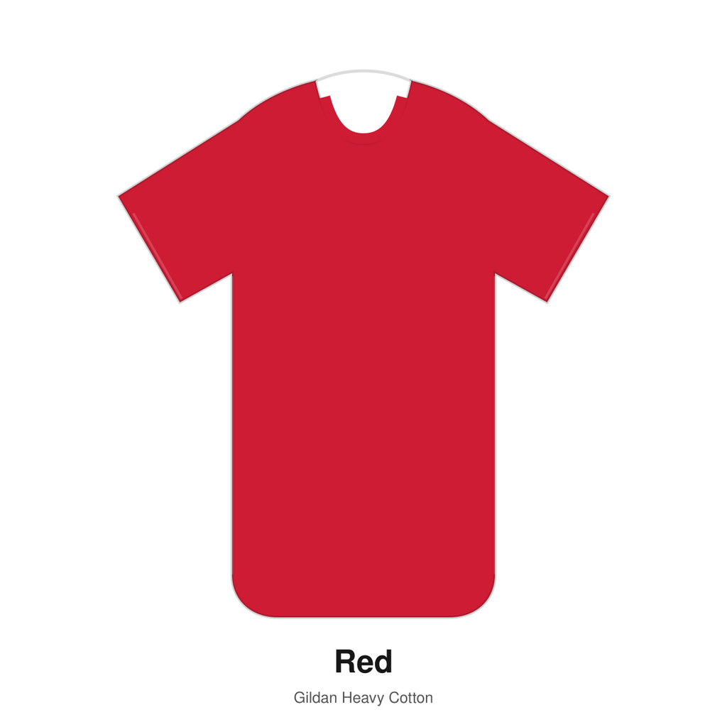 Gildan Heavy Cotton blank T-shirt in Red