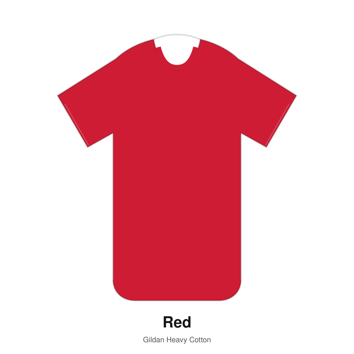 Gildan Heavy Cotton blank T-shirt in Red
