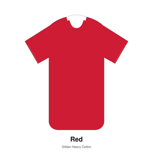 Gildan Heavy Cotton blank T-shirt in Red