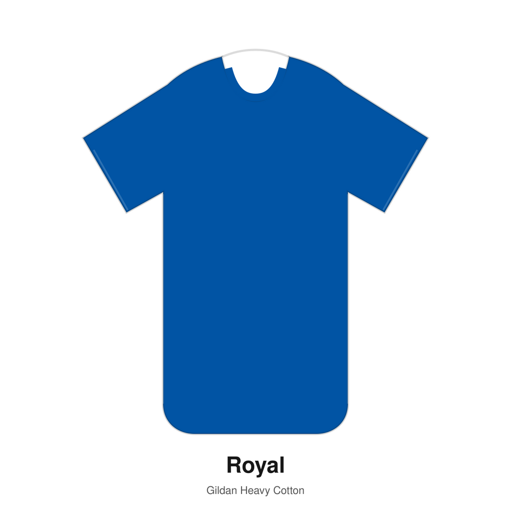Gildan Heavy Cotton blank T-shirt in Royal