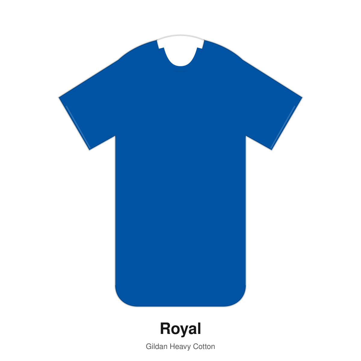Gildan Heavy Cotton blank T-shirt in Royal
