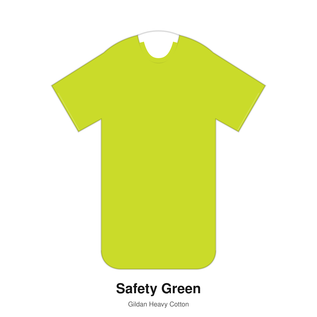 Gildan Heavy Cotton blank T-shirt in Safety Green