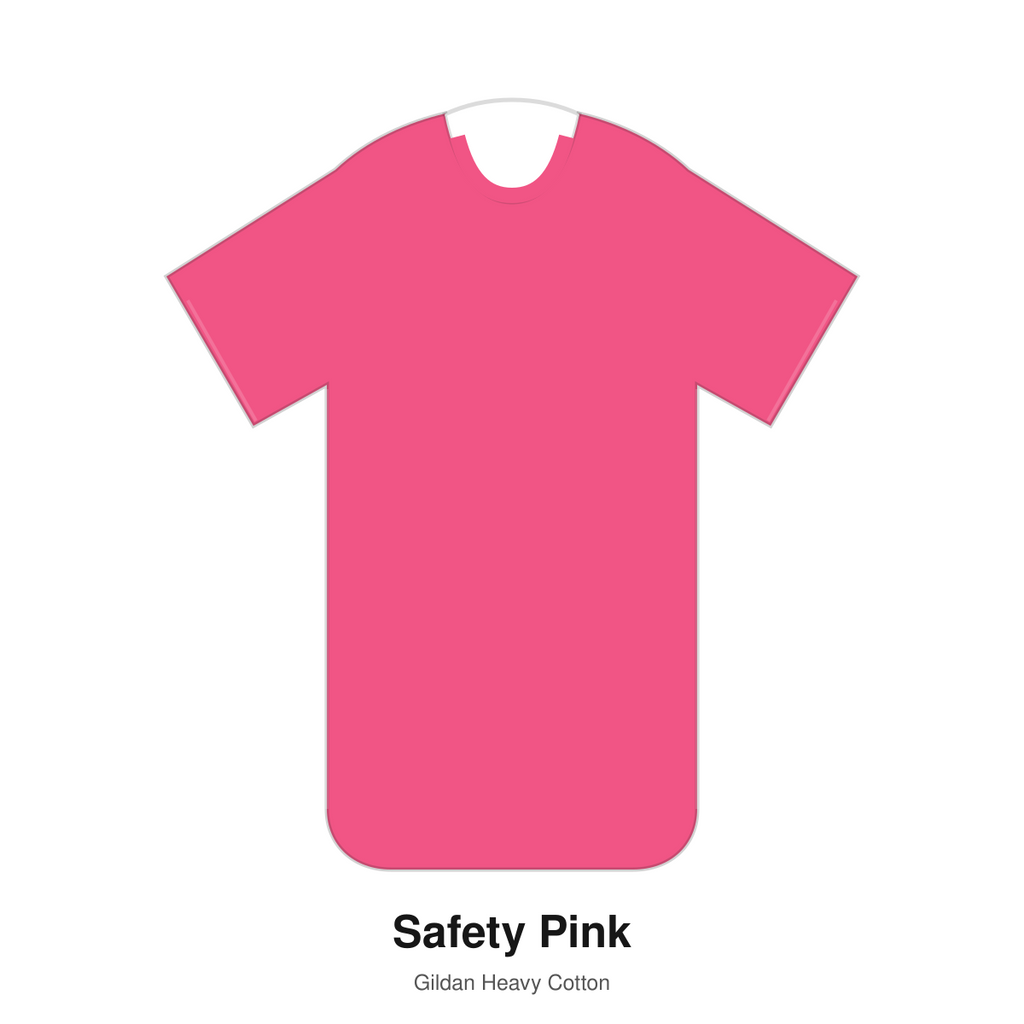 Gildan Heavy Cotton blank T-shirt in Safety Pink