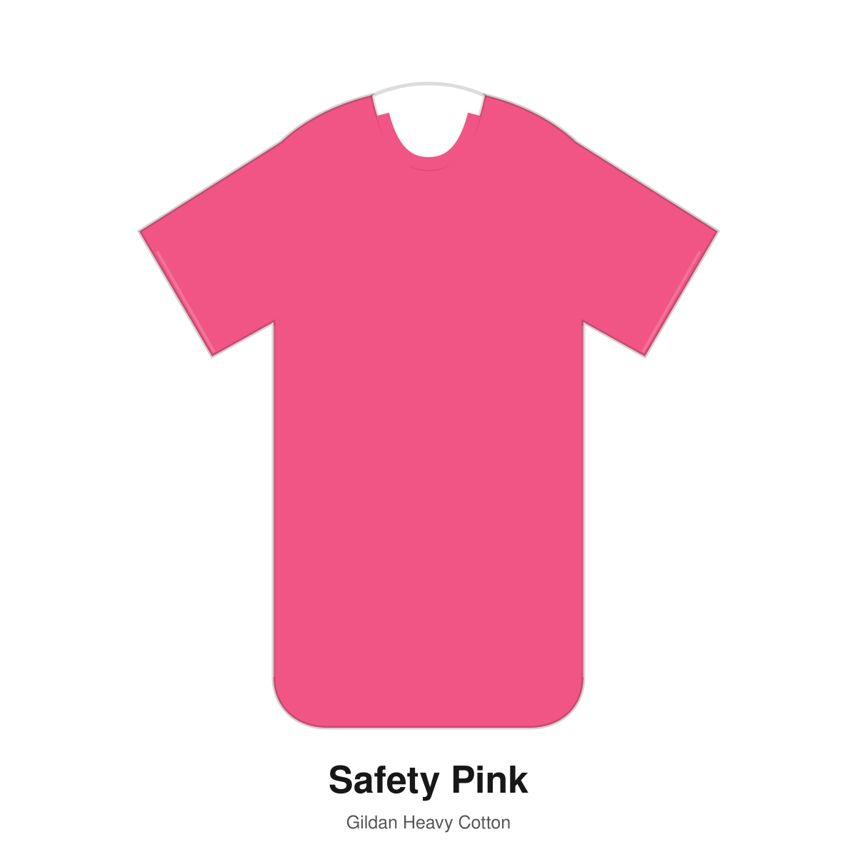 Gildan Heavy Cotton blank T-shirt in Safety Pink