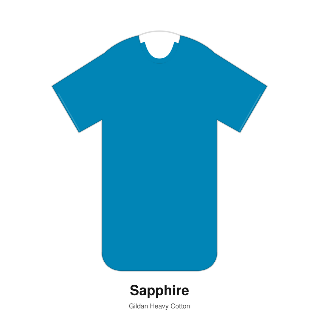 Gildan Heavy Cotton blank T-shirt in Sapphire