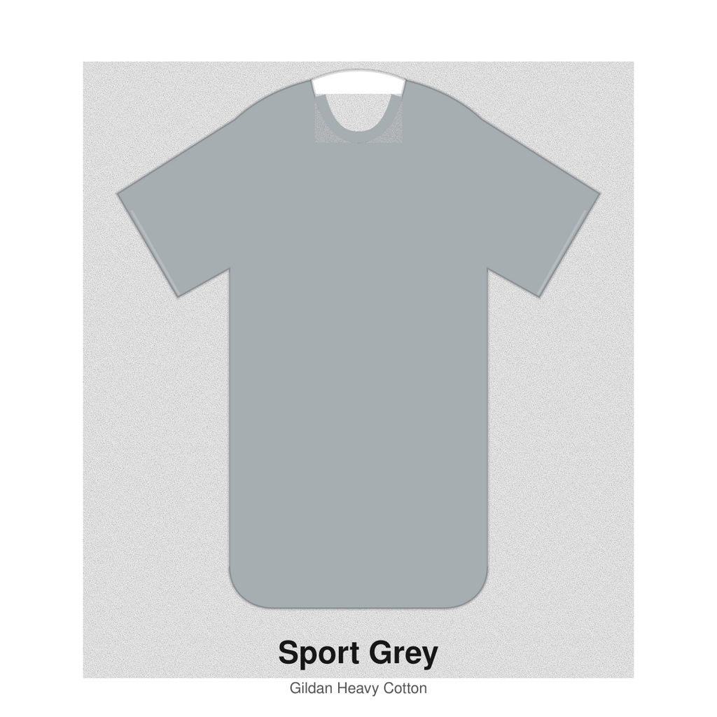 Gildan Heavy Cotton blank T-shirt in Sport Grey