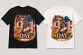 Luxury 901 Day Memphis Graphic Tee in black and white
