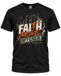 Men of Faith Move Different Tee product mockup