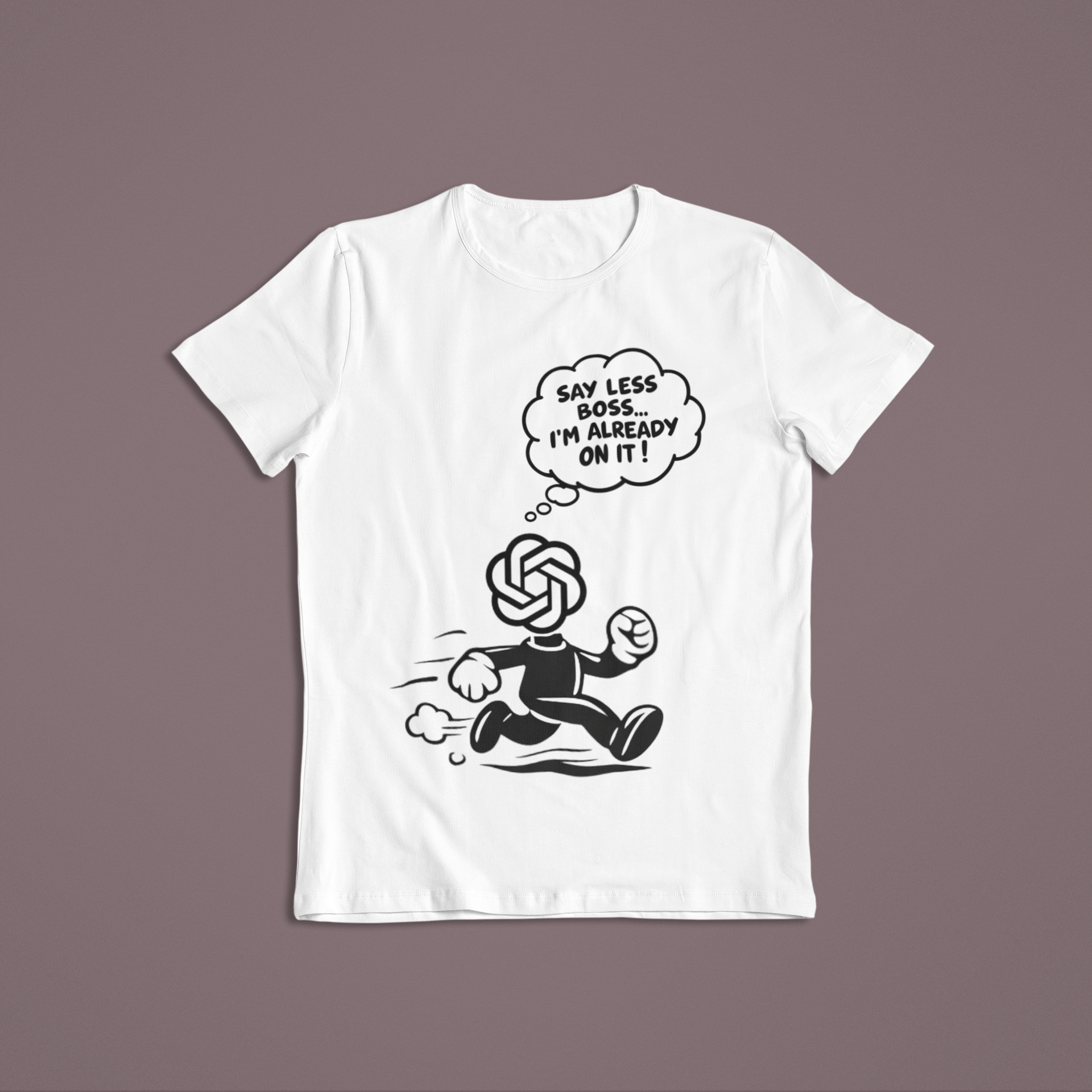 Say Less Boss Graphic Statement T-Shirt