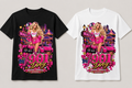 Pink Memphis Fashion 901 Day Tee in black and white