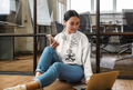 Say Less Boss Graphic Statement Hoodie