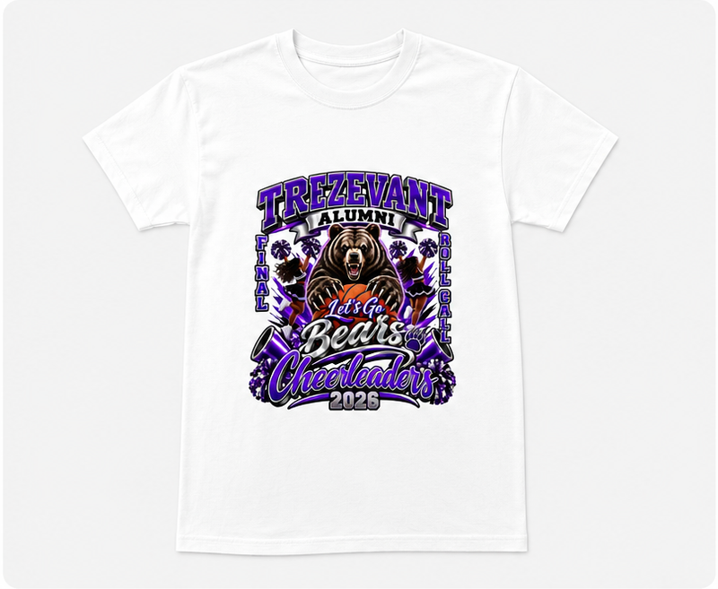 Trezevant Alumni Cheer white t-shirt